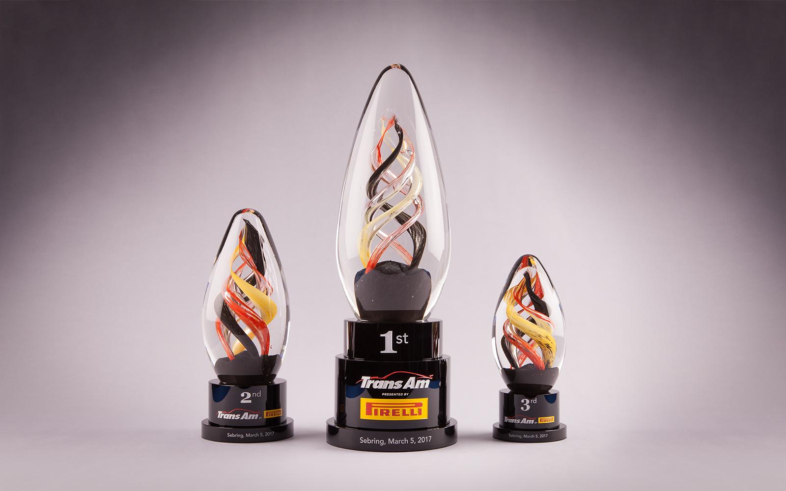 Trans Am Series presented by Pirelli debuts new Crystal Sensations Trophies at Sebring